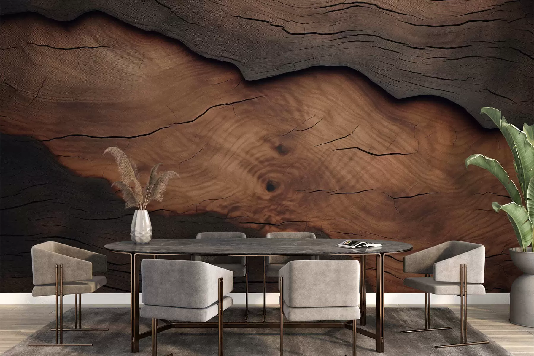 Fototapete Imitation von Baumrinde w09705