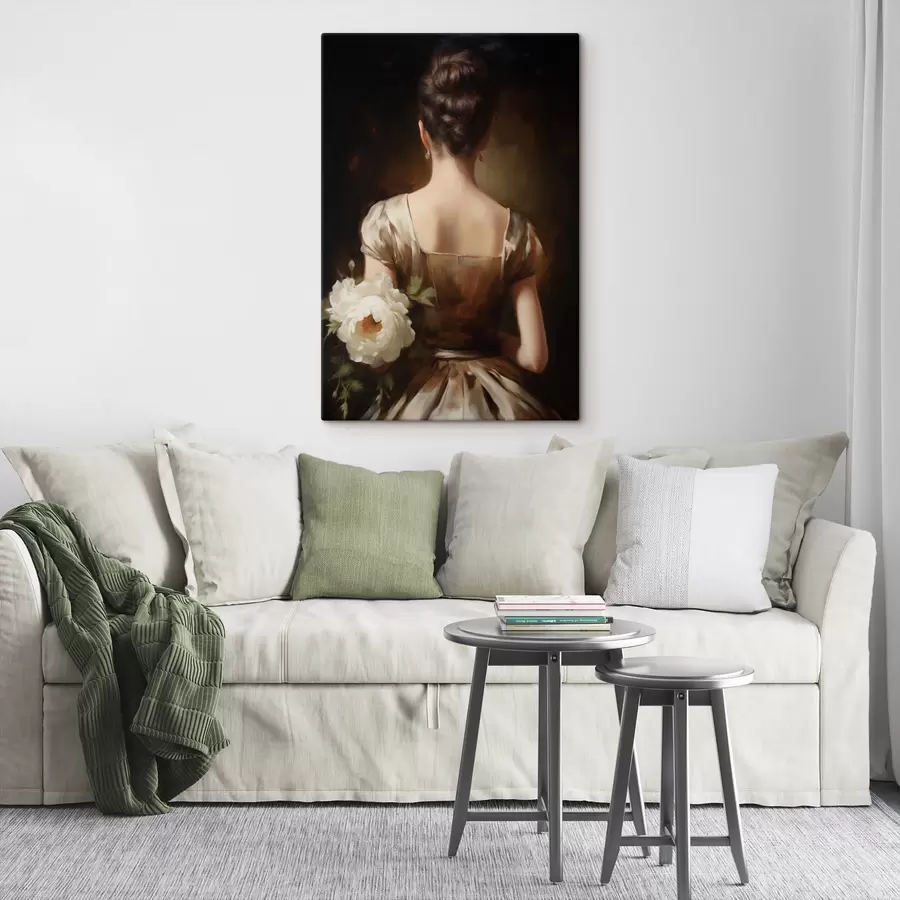 Wandbilder Frauenporträt von hinten s47921