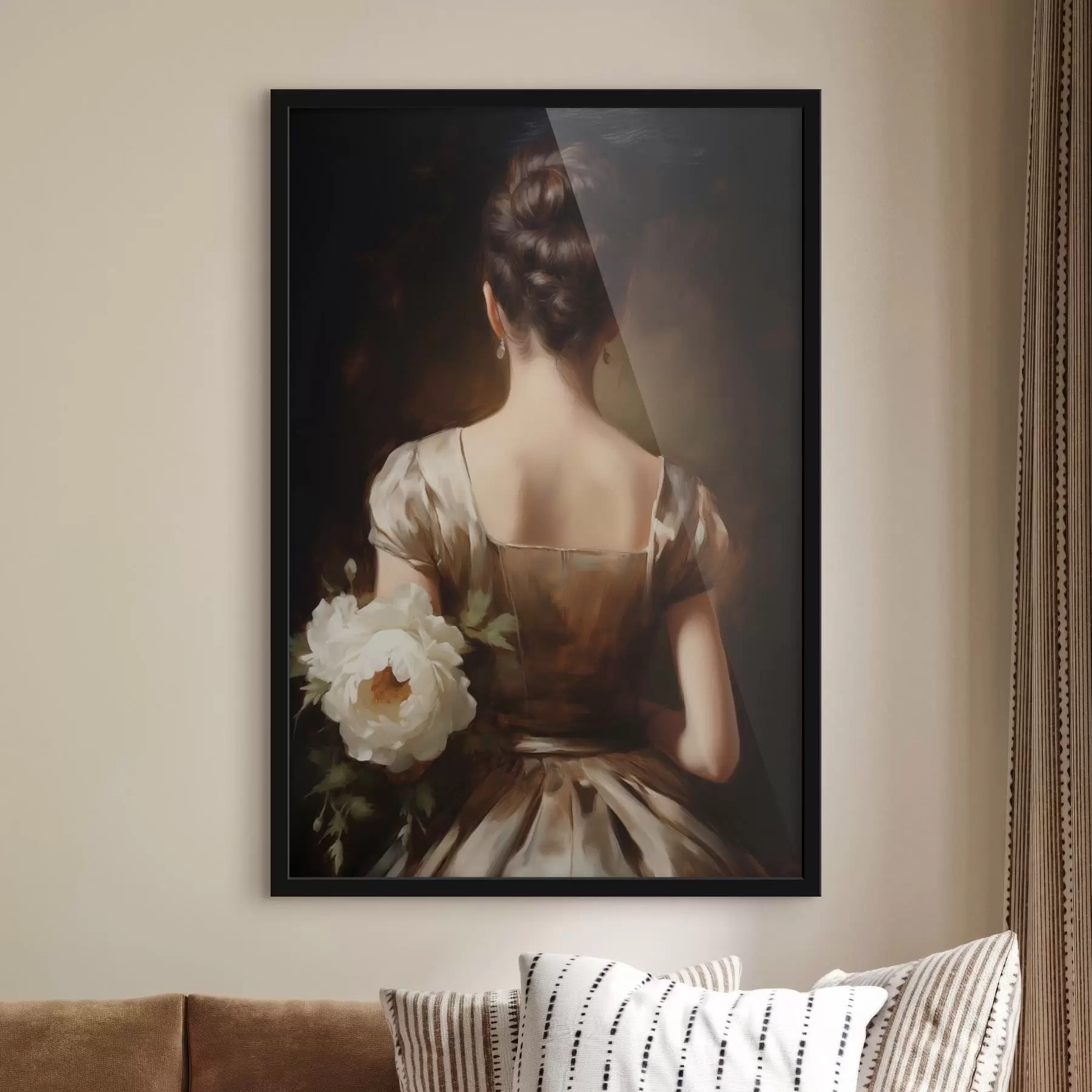 Fototapete Frauenporträt von hinten f47921