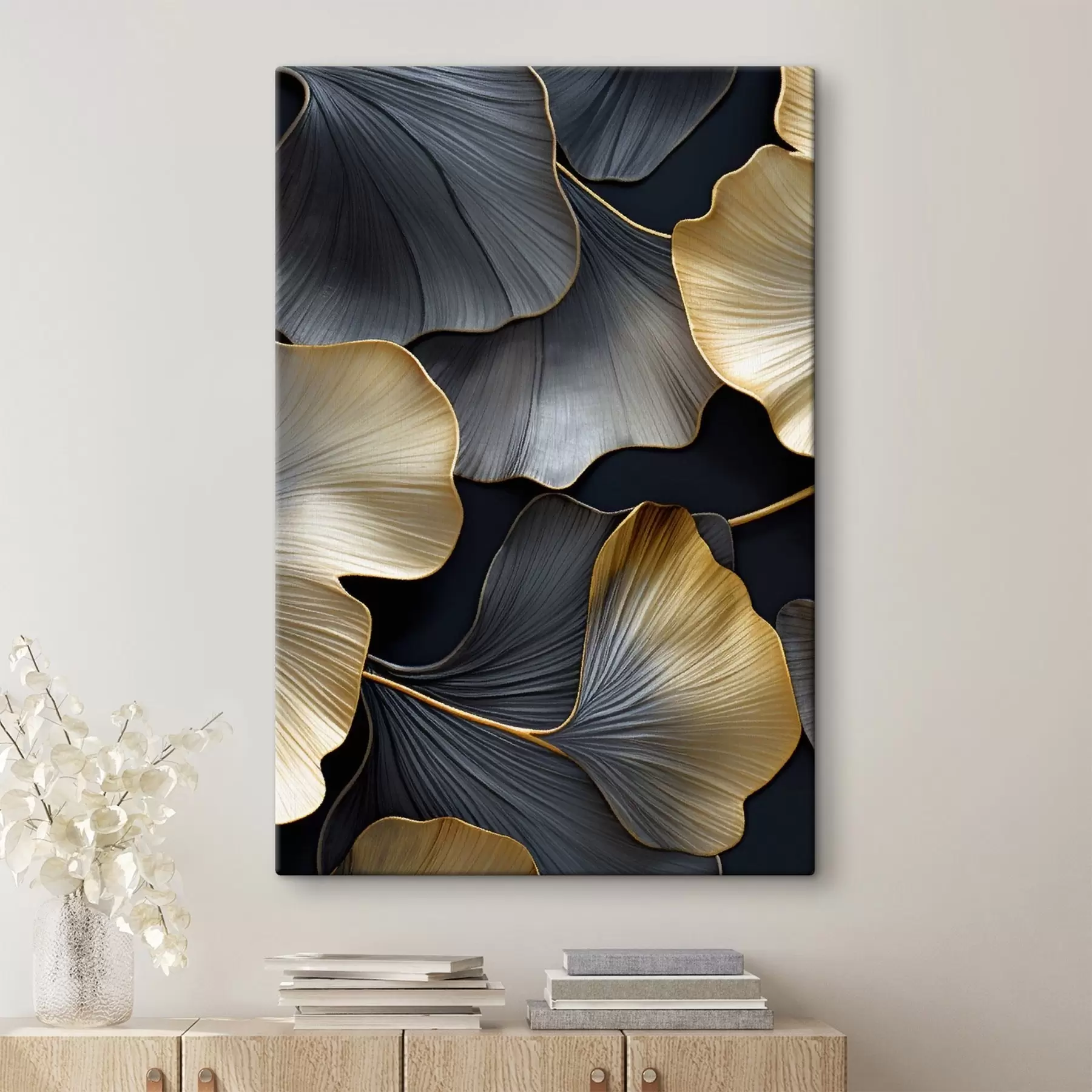 Wandbilder Ginkgo-Blätter s48006