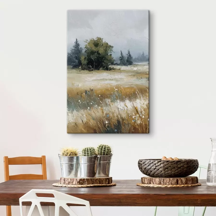 Wandbilder Feldpflanzen, Ölgemälde-Imitation s48009