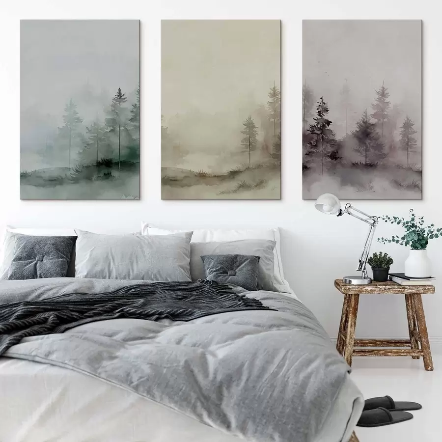 Wandbilder Die Vielfalt der Nadelwälder m30044