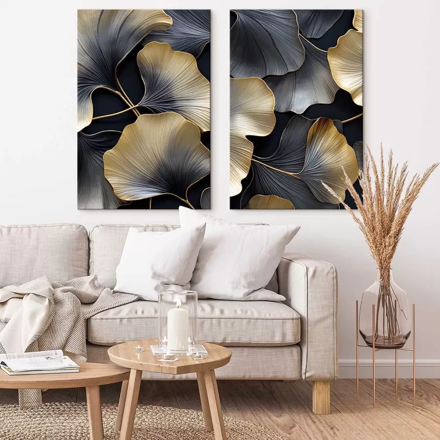 Wandbilder Ginkgo-Blätter m30046