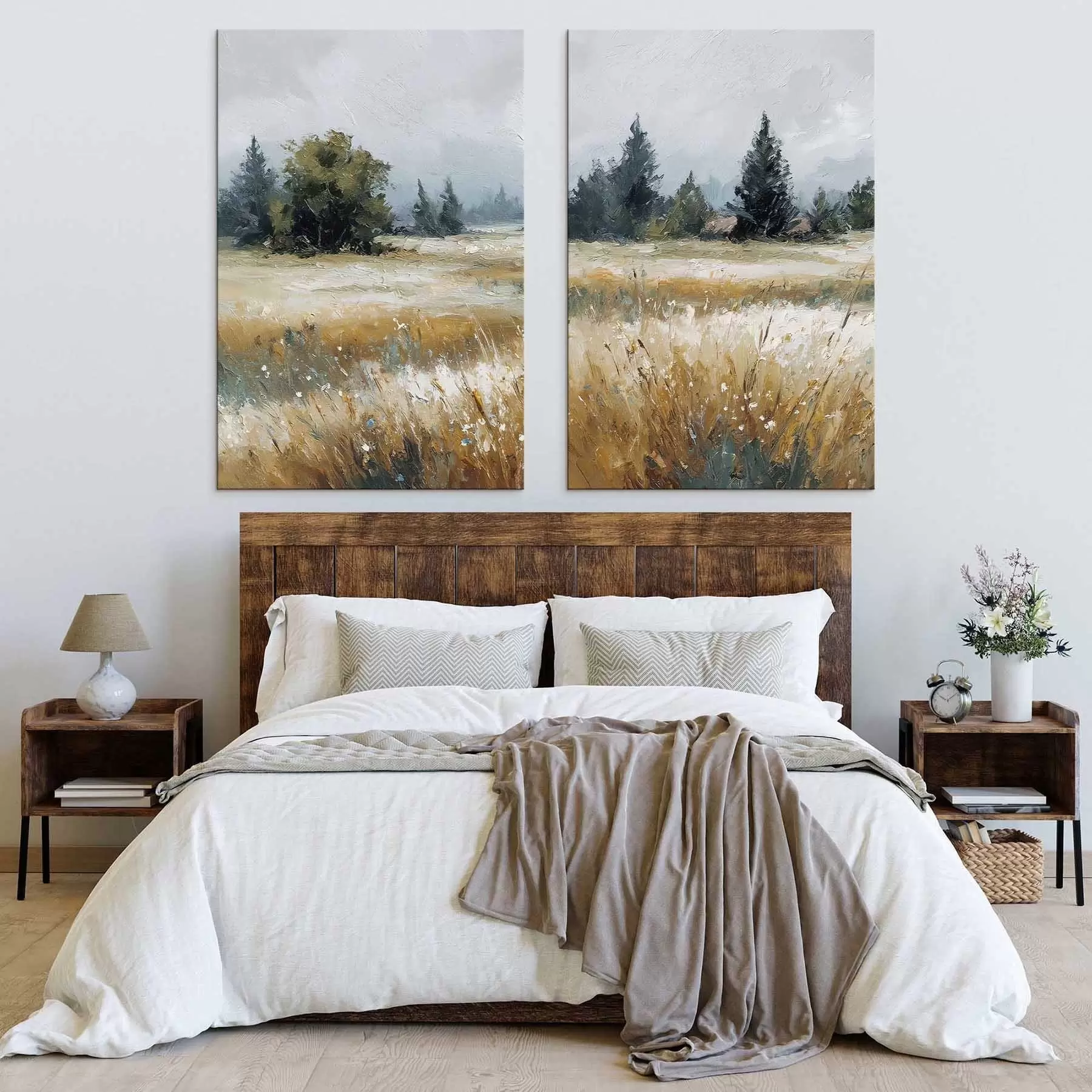 Wandbilder Feldpflanzen, Ölgemälde-Imitation m30047