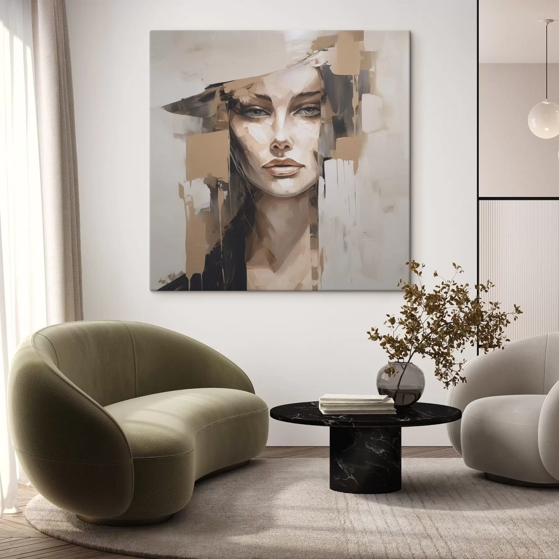 Wandbilder Abstraktes Porträt s48051