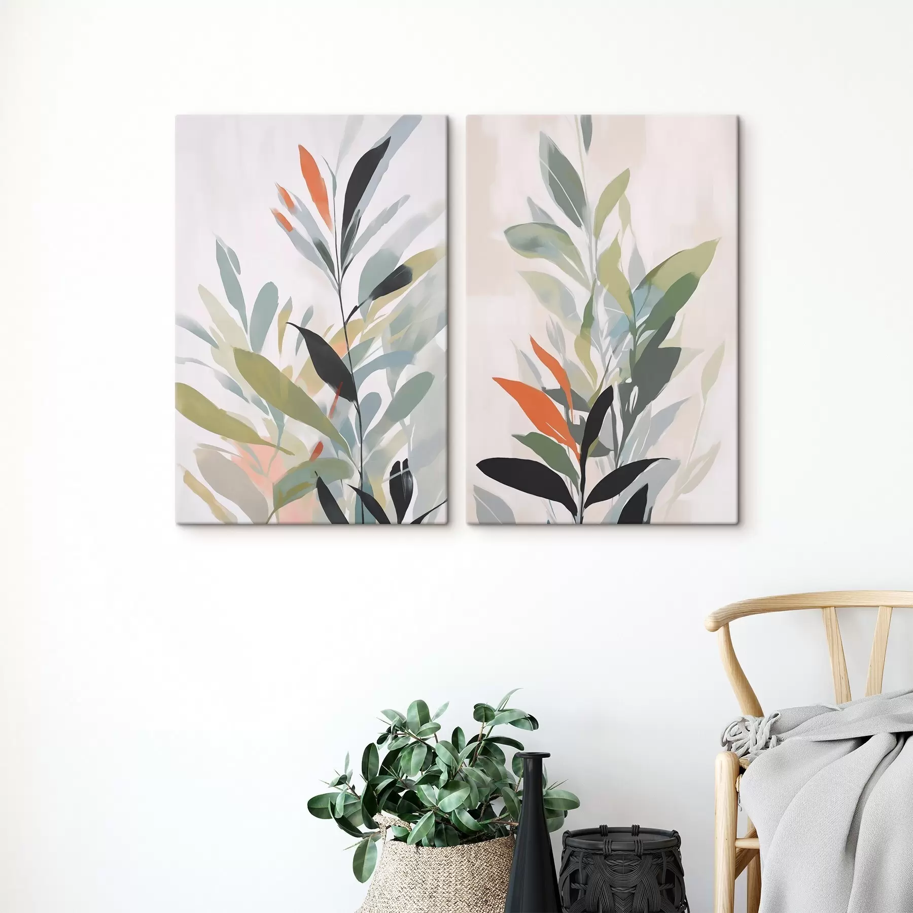 Wandbilder Vegetationsimitation in der Malerei m30077