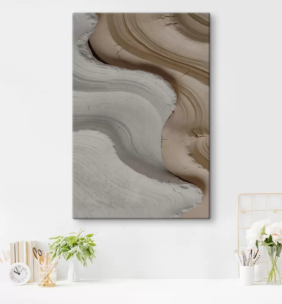 Wandbilder Helle und beige Leisten s48107