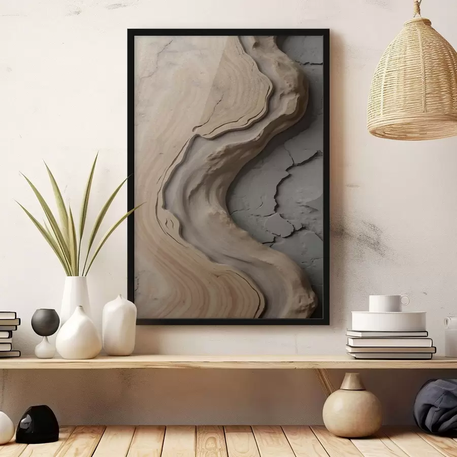 Fototapete Holz und Beton, Imitation f48105