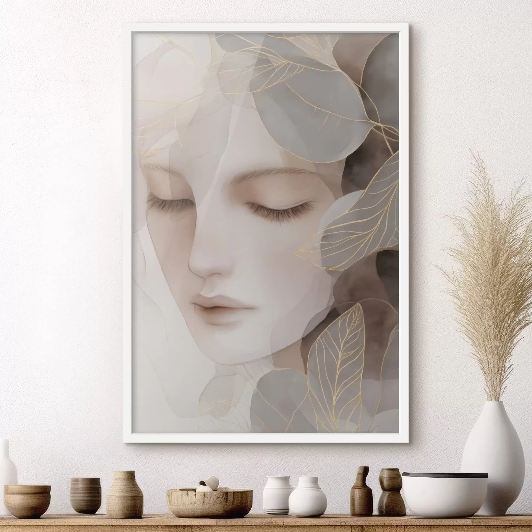 Fototapete Mädchen im Laub f47938