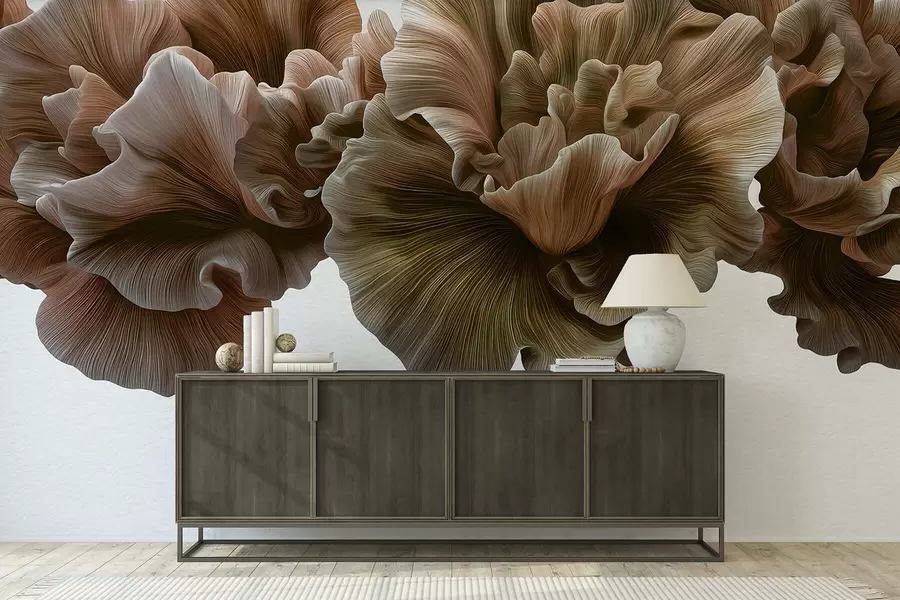 Fototapete Luxuriöse Kurven der Blütenblätter w05249v1