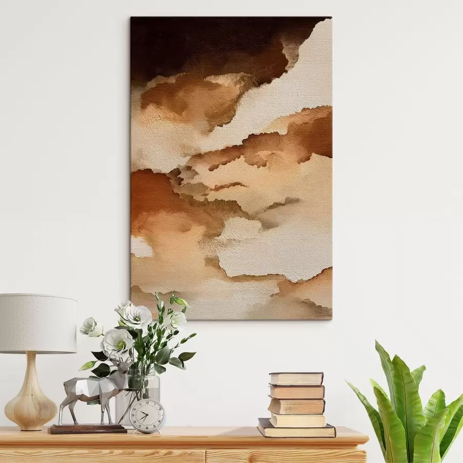 Wandbilder Abstrakte, mehrschichtige Aquarellkomposition s48070