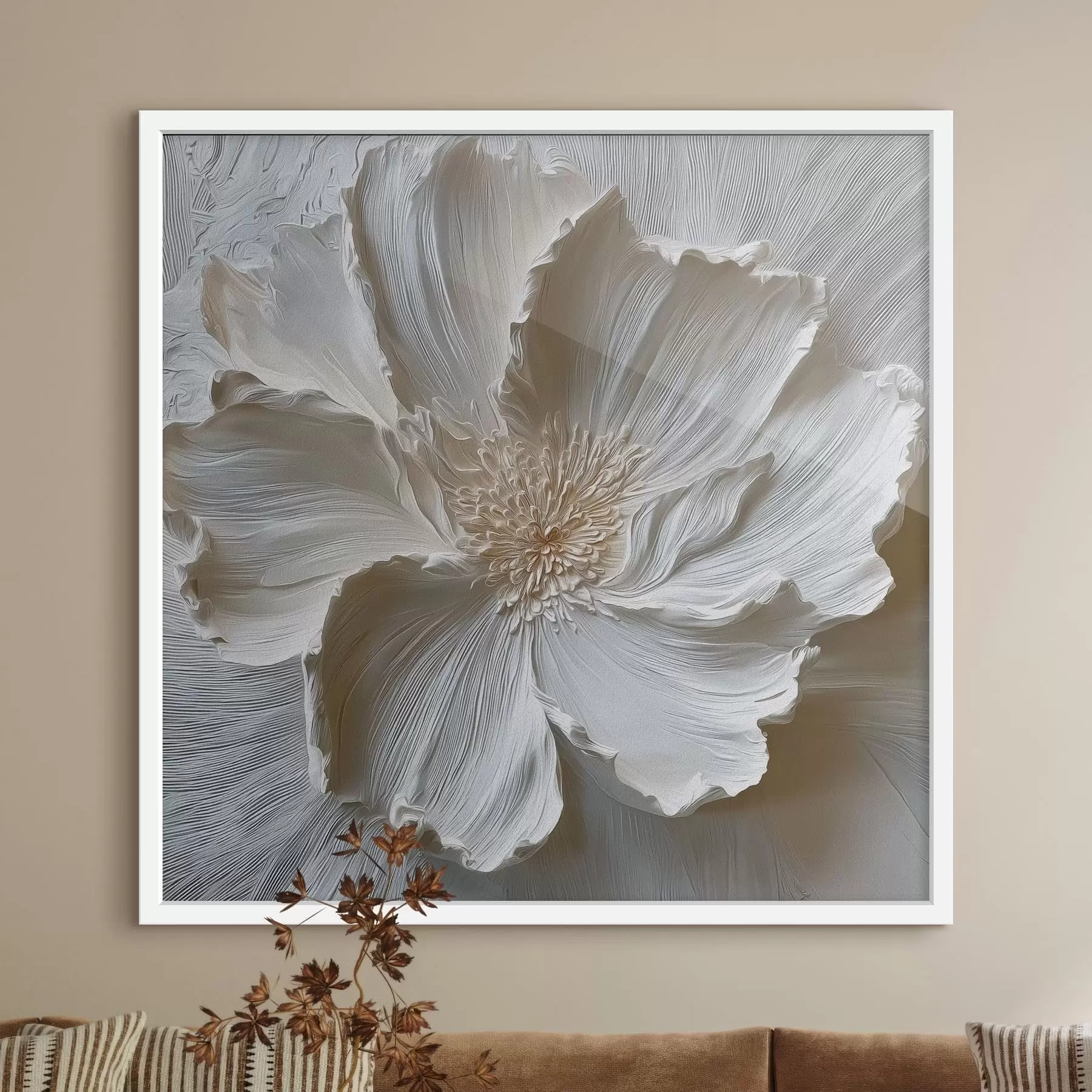 Fototapete Weißer Mohn f48064