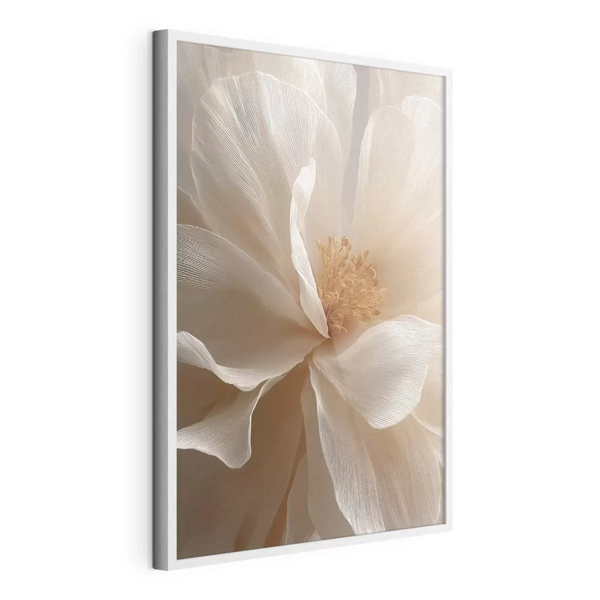 Poster Makro-Blumenkomposition in warmen Farbtönen f48120