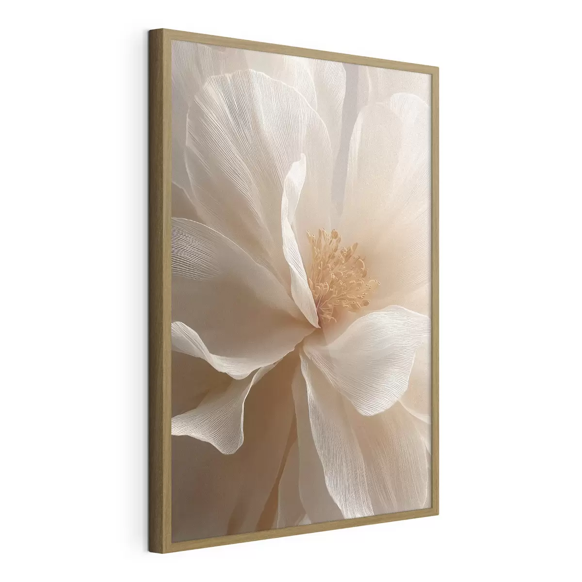 Poster Makro-Blumenkomposition in warmen Farbtönen f48120