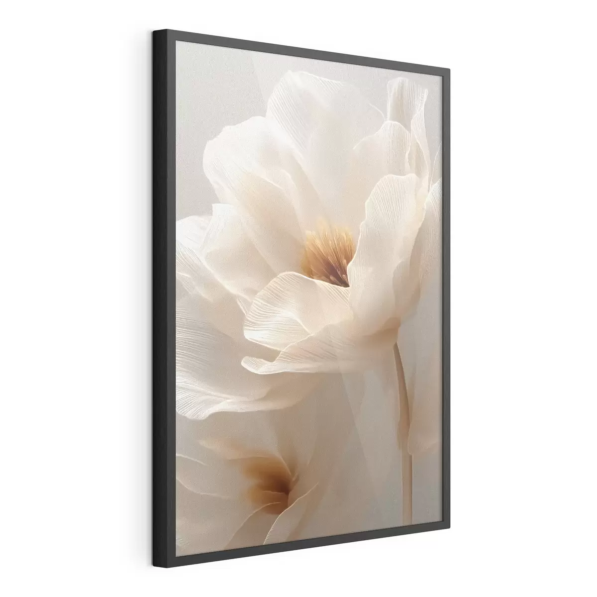 Poster Makro-Blumenkomposition in warmen Farbtönen f48121
