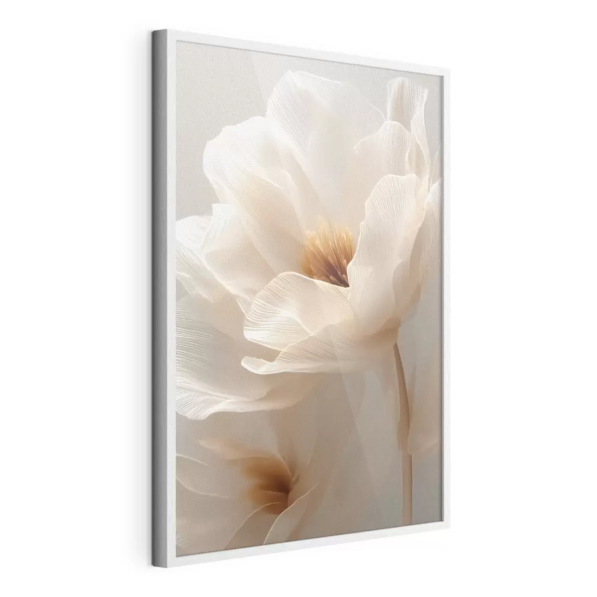 Poster Makro-Blumenkomposition in warmen Farbtönen f48121