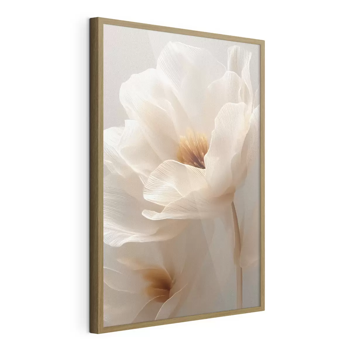 Poster Makro-Blumenkomposition in warmen Farbtönen f48121