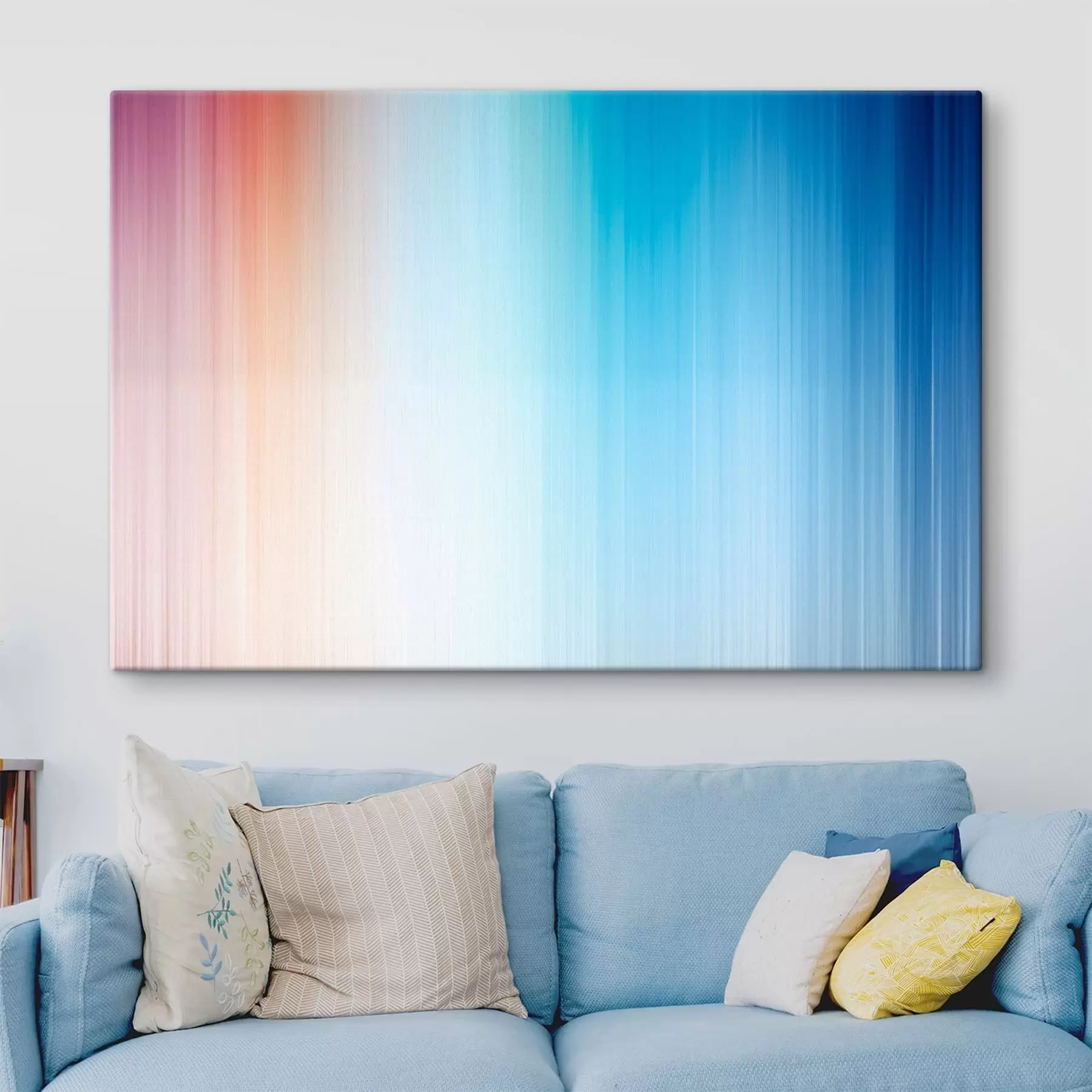 Wandbilder Sanfter Farbverlauf von warm zu blau s48090