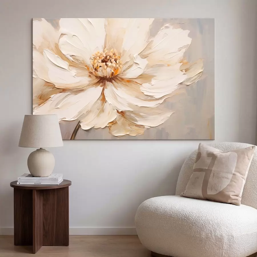 Wandbilder Nahaufnahme einer Blume mit leichter Textur s48092