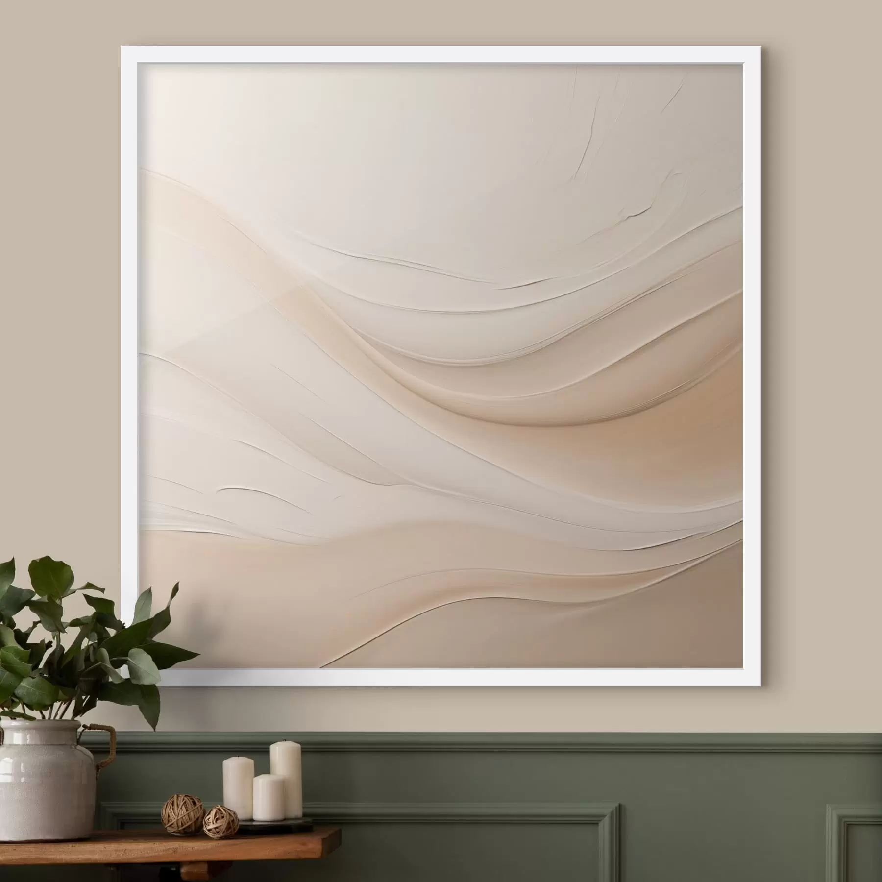 Fototapete Minimales helles Wellenmuster f48097