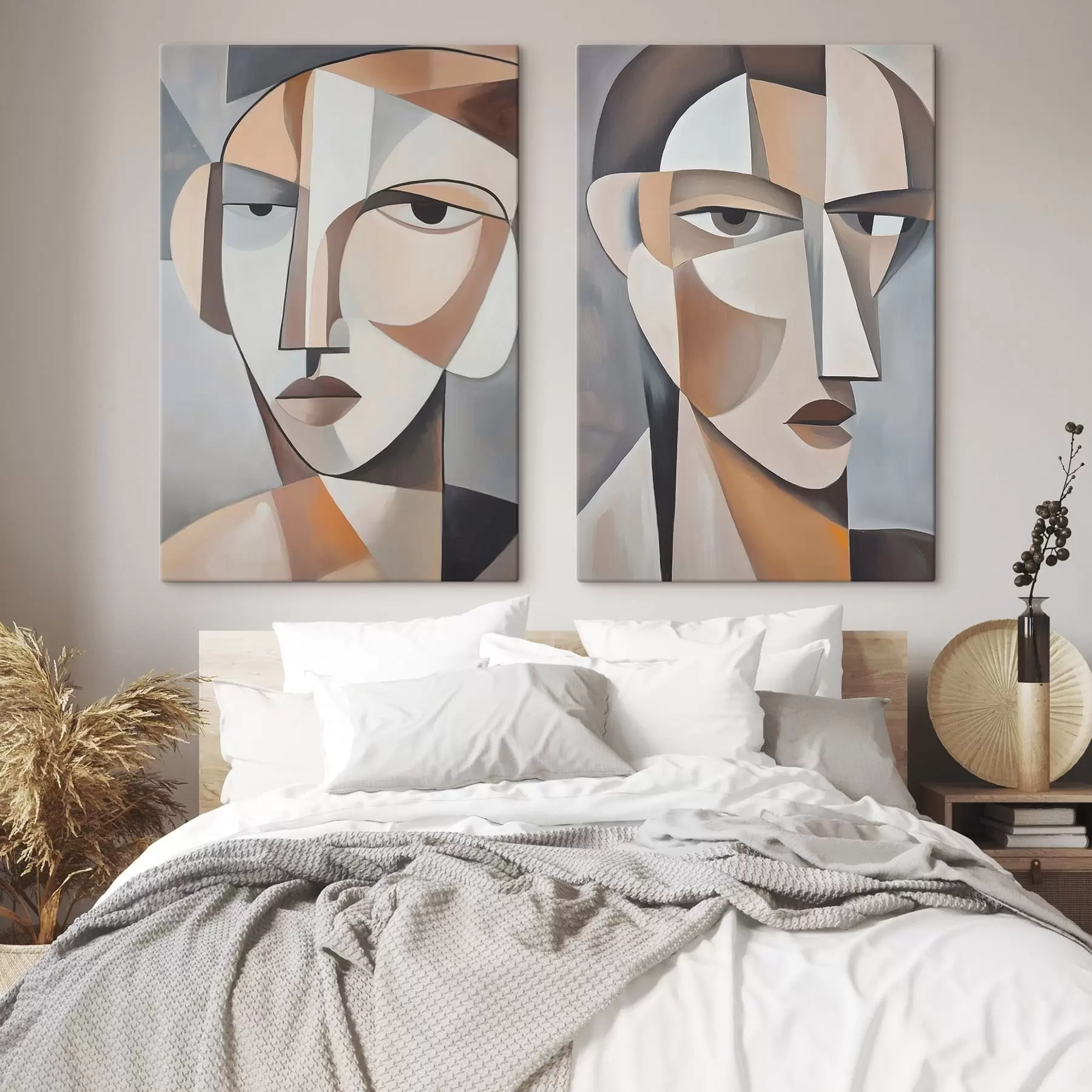 Wandbilder Moderne kubistische Porträts m30065