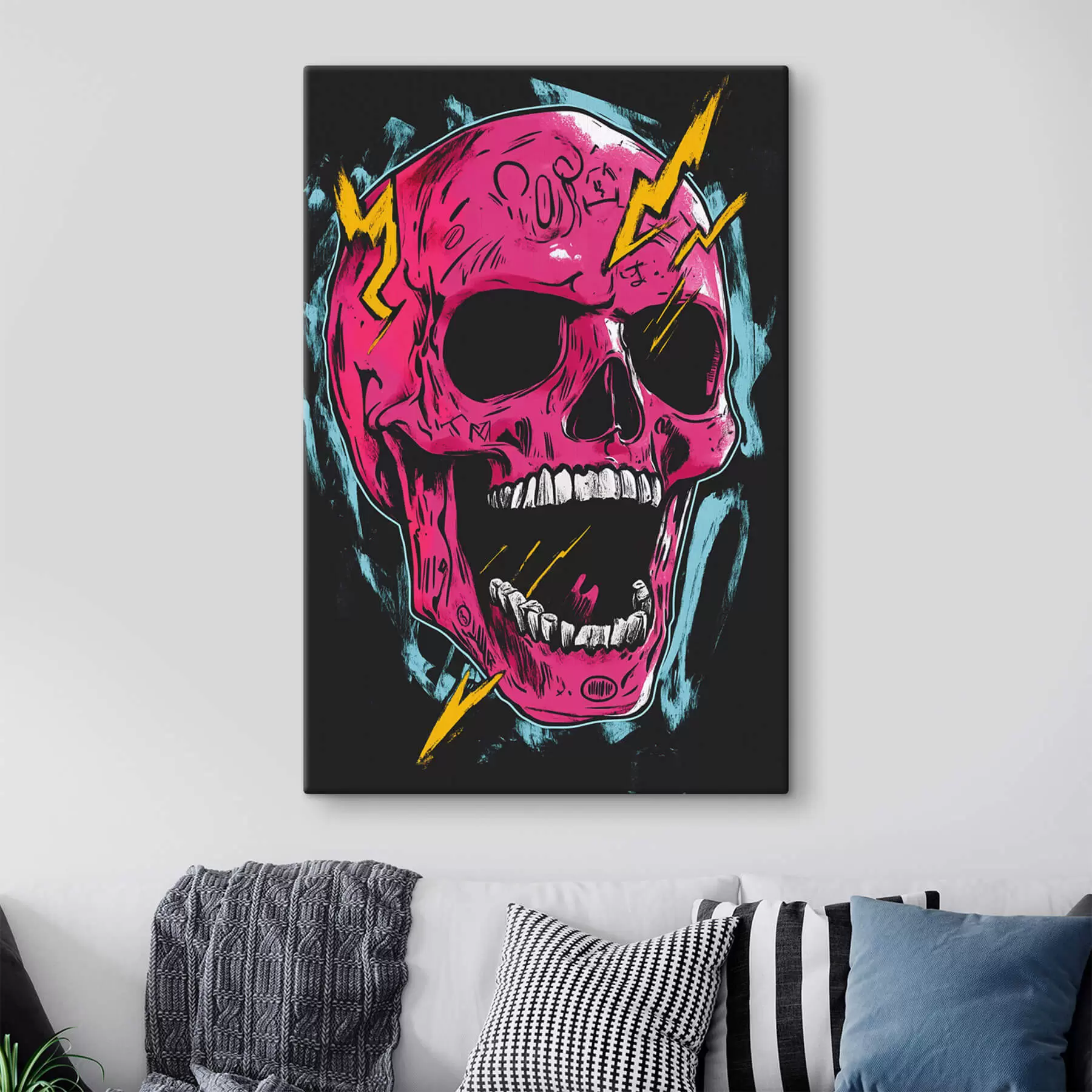 Wandbilder Abstrakter Schädel s47780