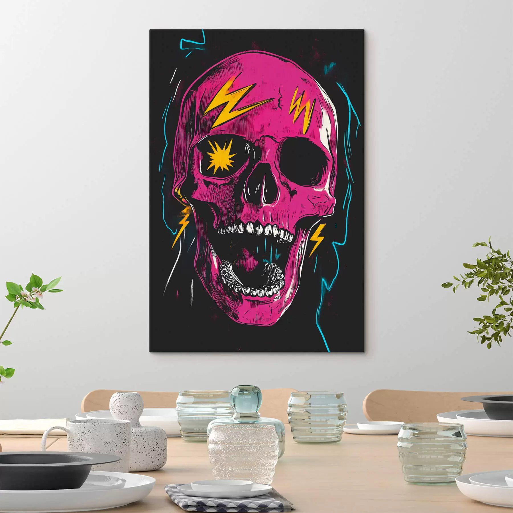 Wandbilder Abstrakter Schädel s47781