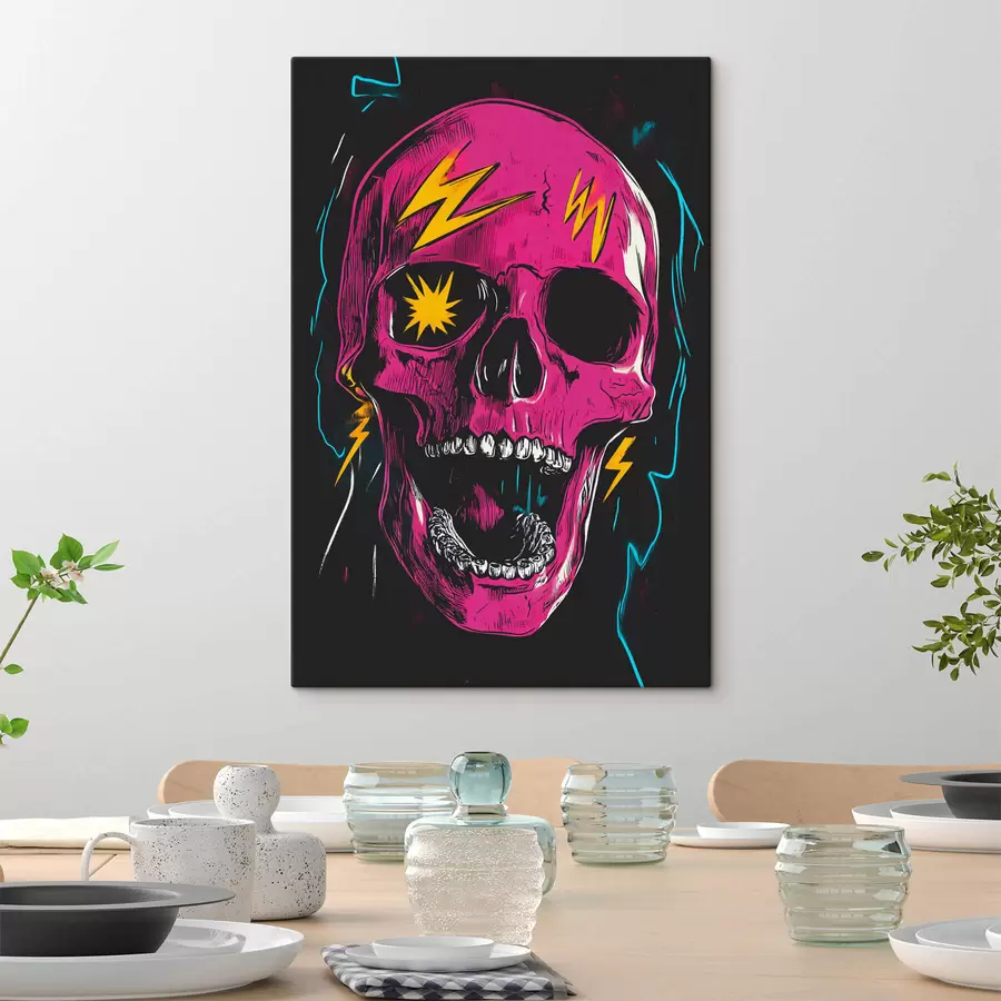 Wandbilder Abstrakter Schädel s47781