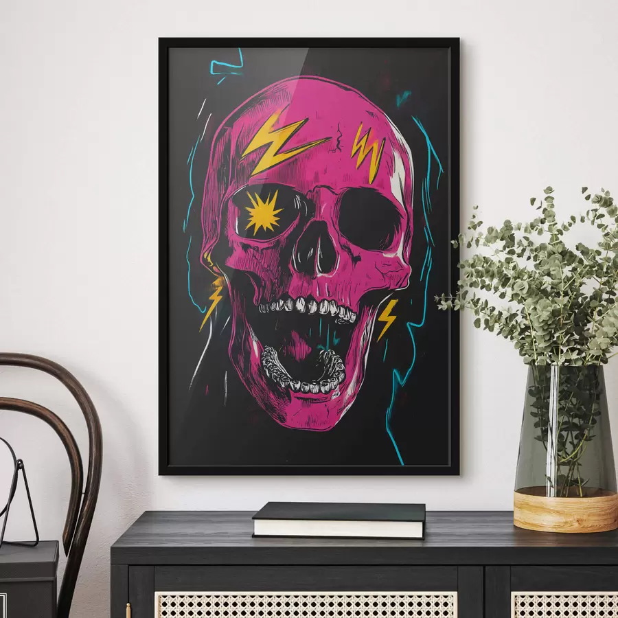 Fototapete Abstrakter Schädel f47781