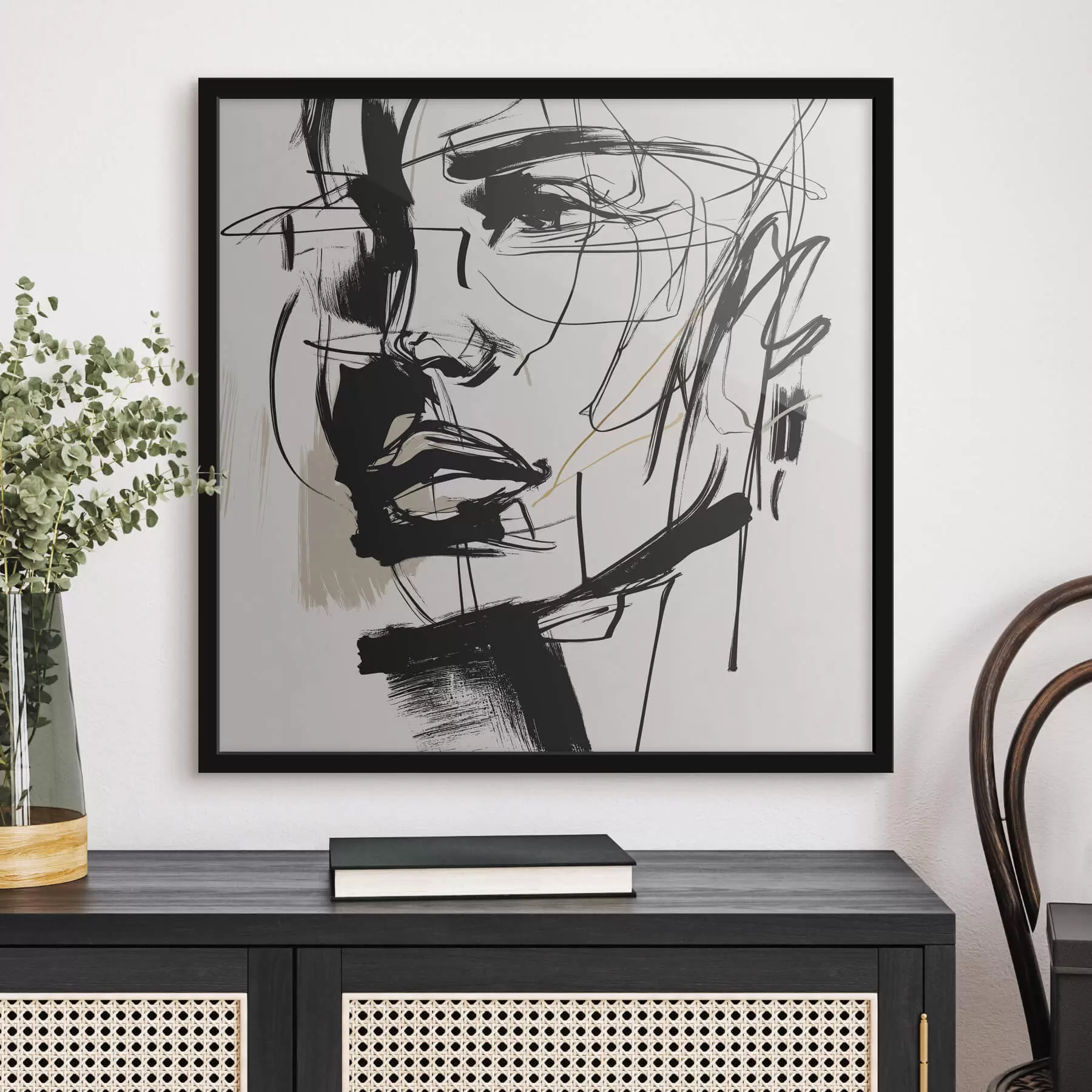 Fototapete Minimalistische Porträts eines Mannes f48015