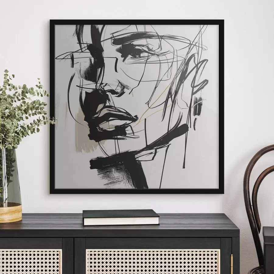 Fototapete Minimalistische Porträts eines Mannes f48015