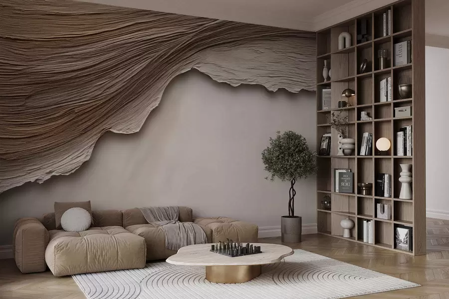 Fototapete Holzrelief w05273