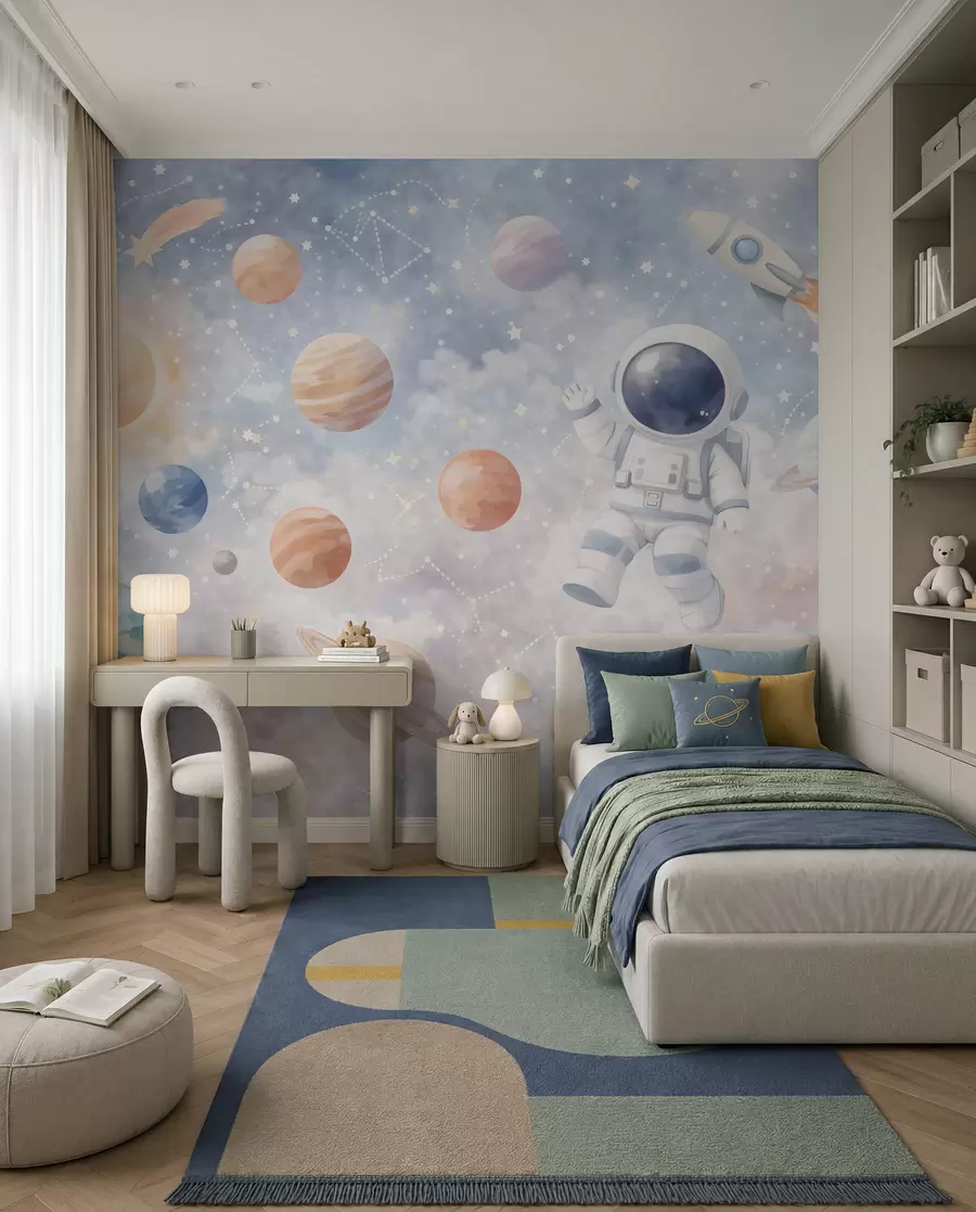 Fototapete Reise des kleinen Astronauten w05233