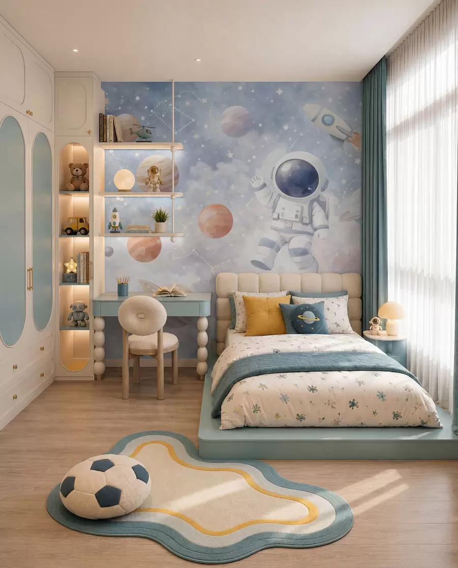 Fototapete Reise des kleinen Astronauten w05233