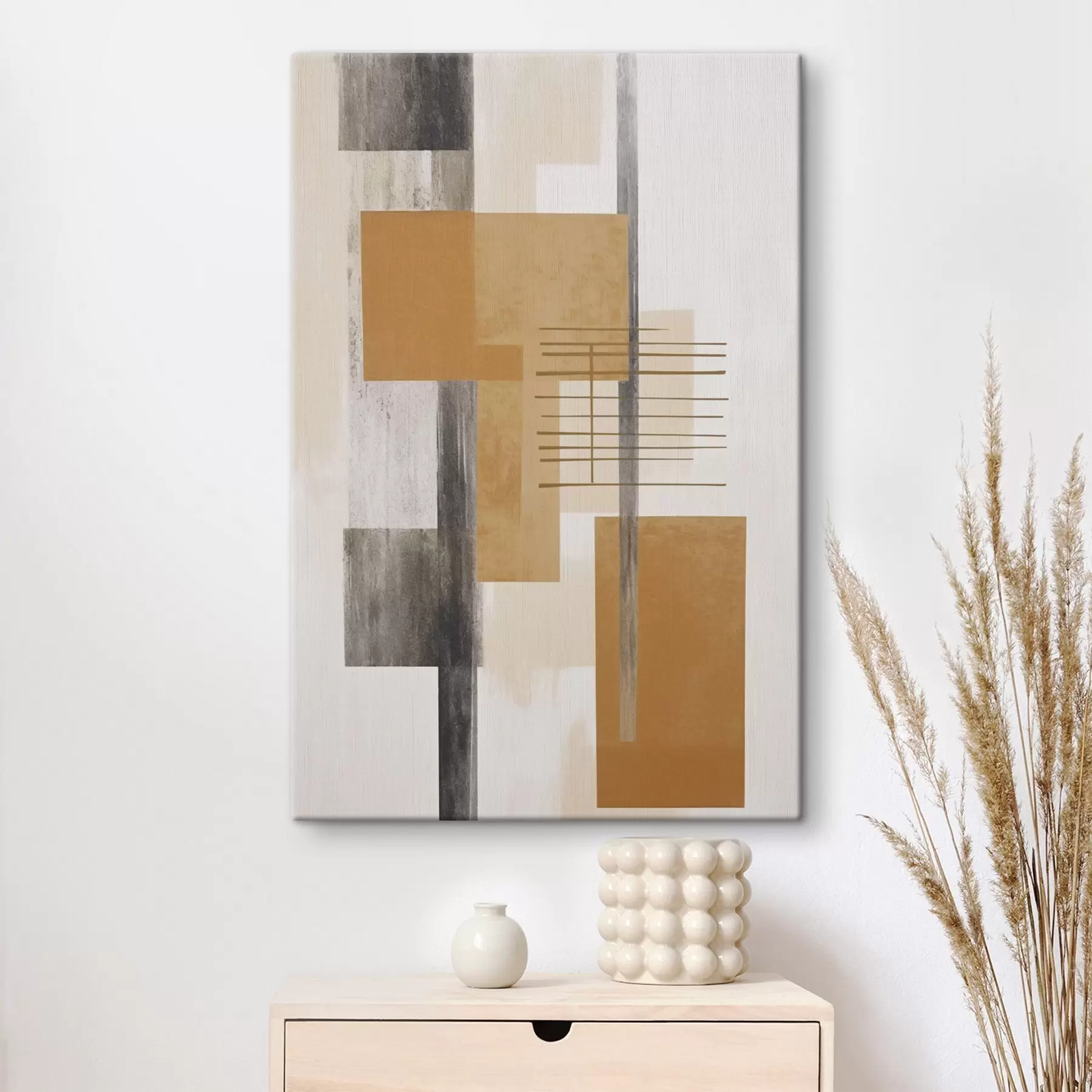 Wandbilder Abstraktion mit Imitation einer abgenutzten Textur s48159