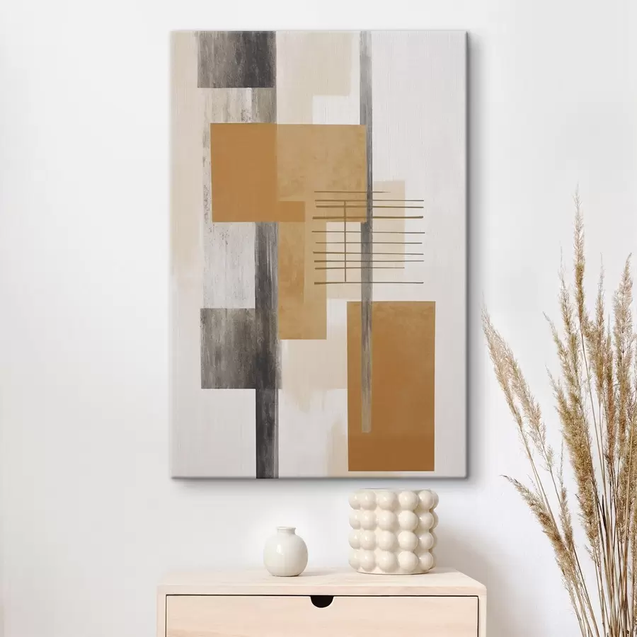 Wandbilder Abstraktion mit Imitation einer abgenutzten Textur s48159