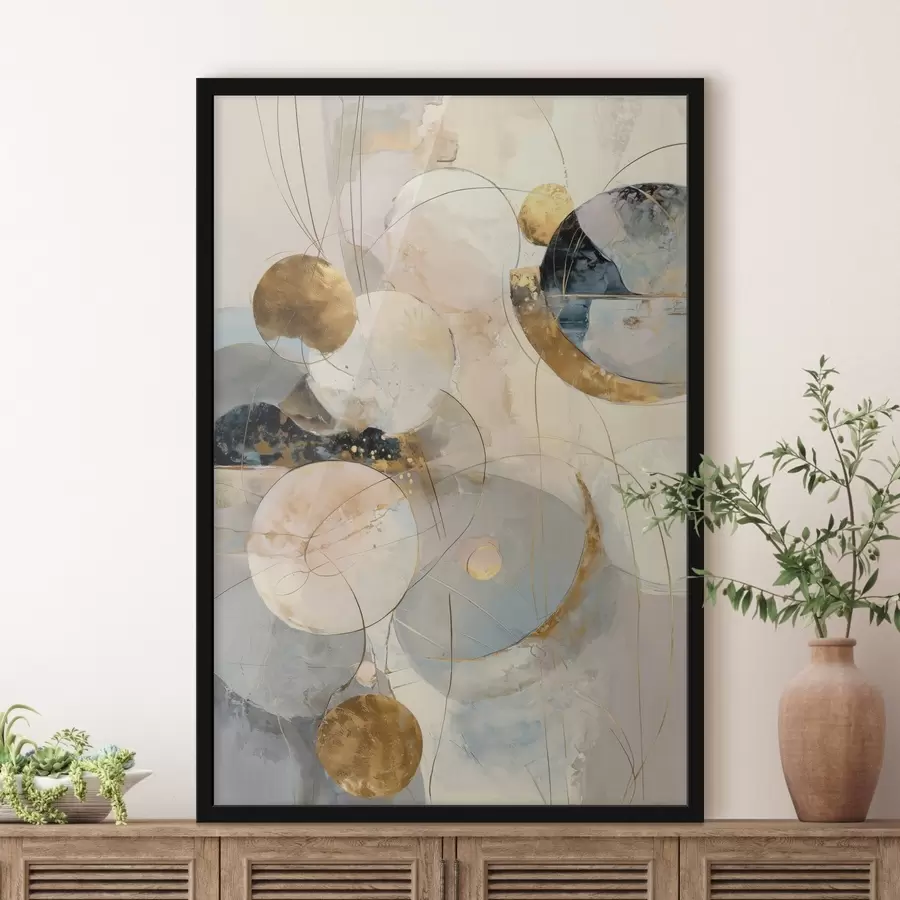 Fototapete Harmonie von Himmelsfarben und geometrischen Formen in minimalistischem Stil f47986