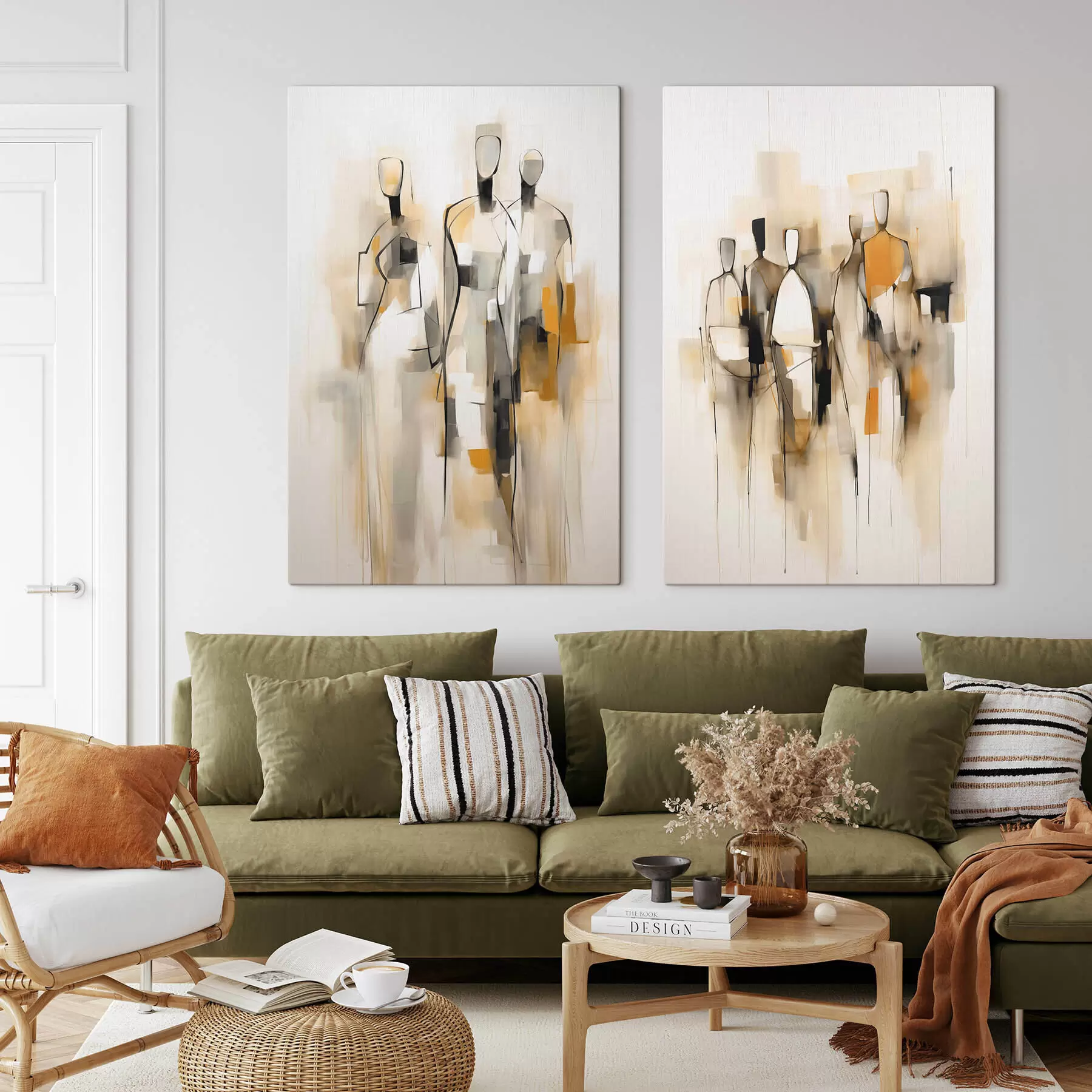 Wandbilder Abstrakte Silhouetten m30125