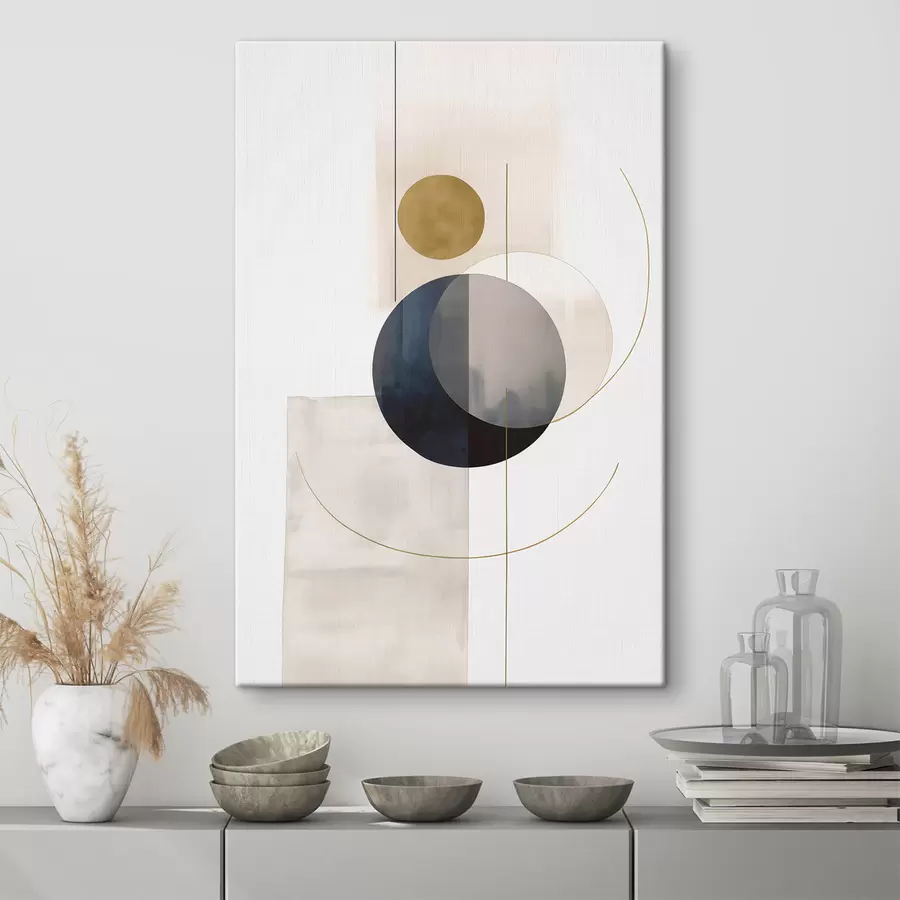 Wandbilder Abstrakt mit Kreisen s48018