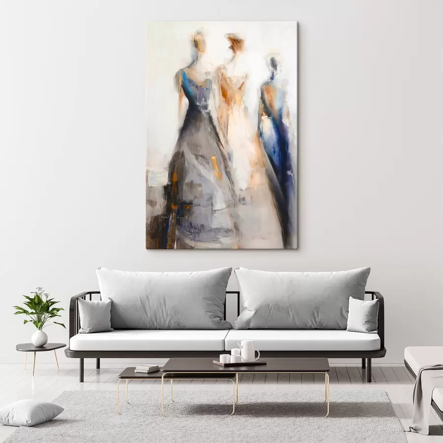 Wandbilder Elegante abstrakte weibliche Silhouetten s48179