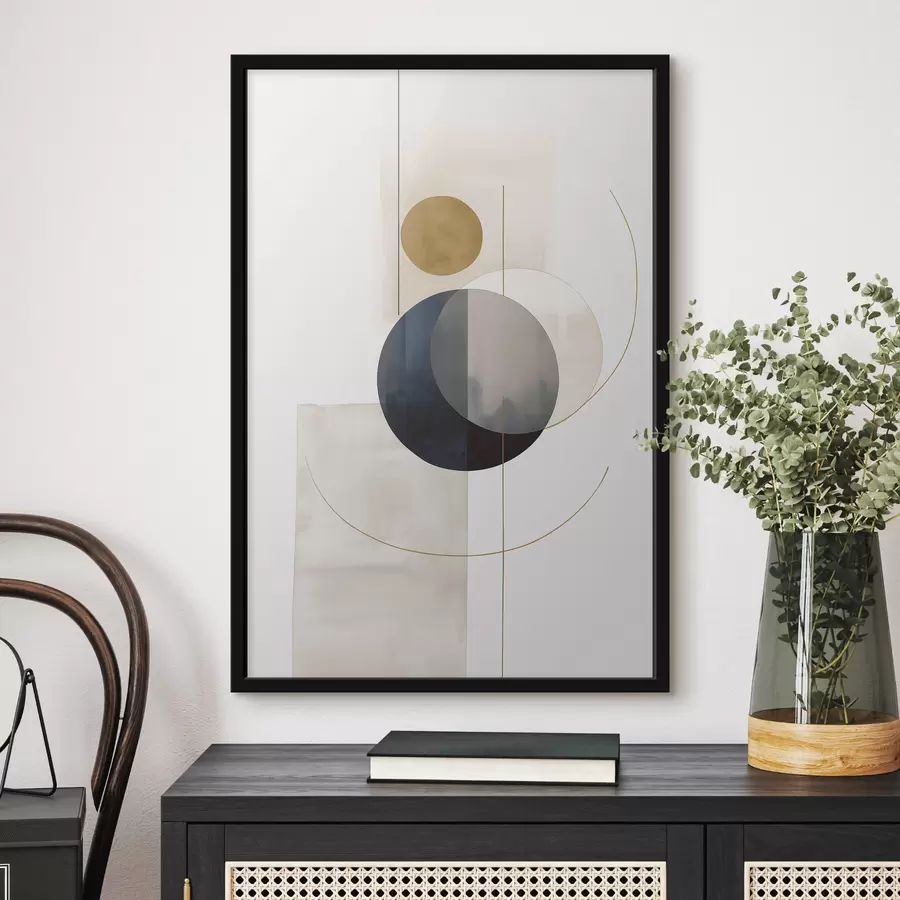 Fototapete Abstrakt mit Kreisen f48018