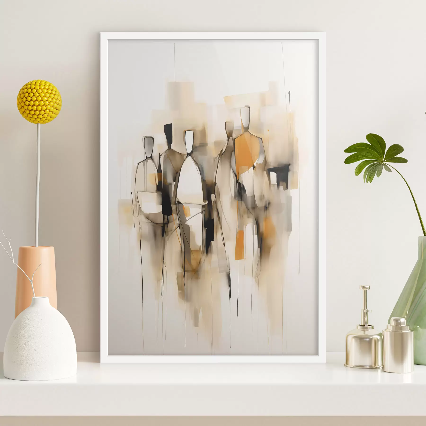 Fototapete Abstrakte Silhouetten f48019