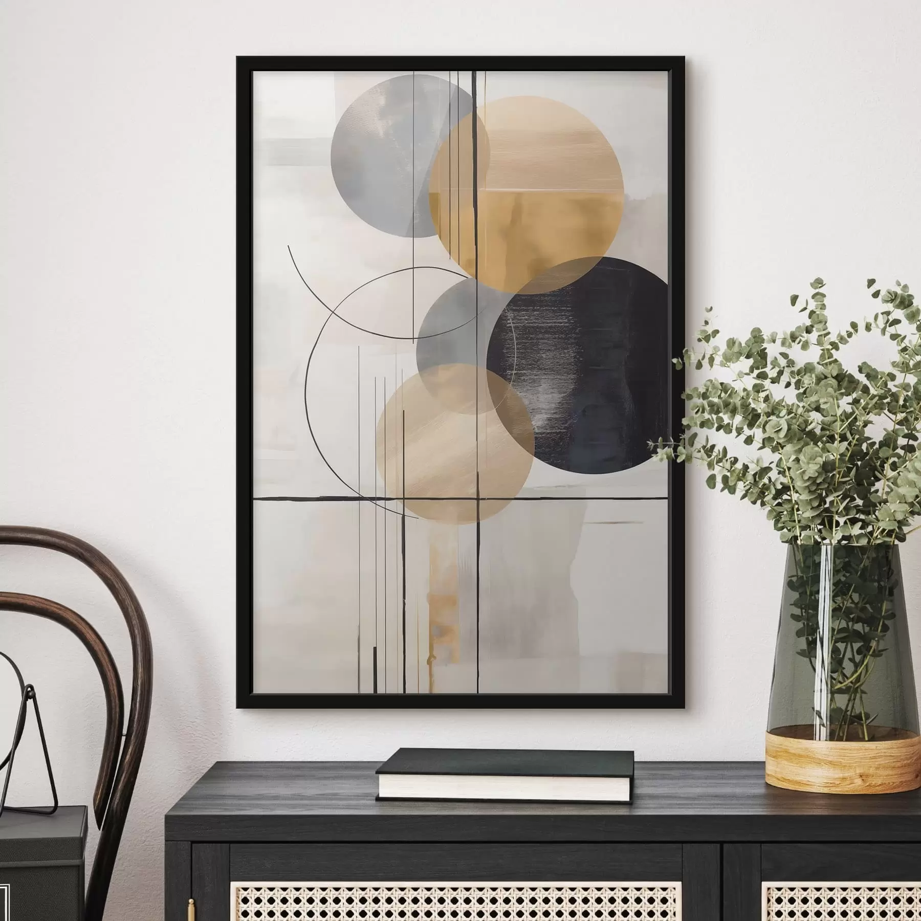 Fototapete Abstrakt mit Kreisen f48172