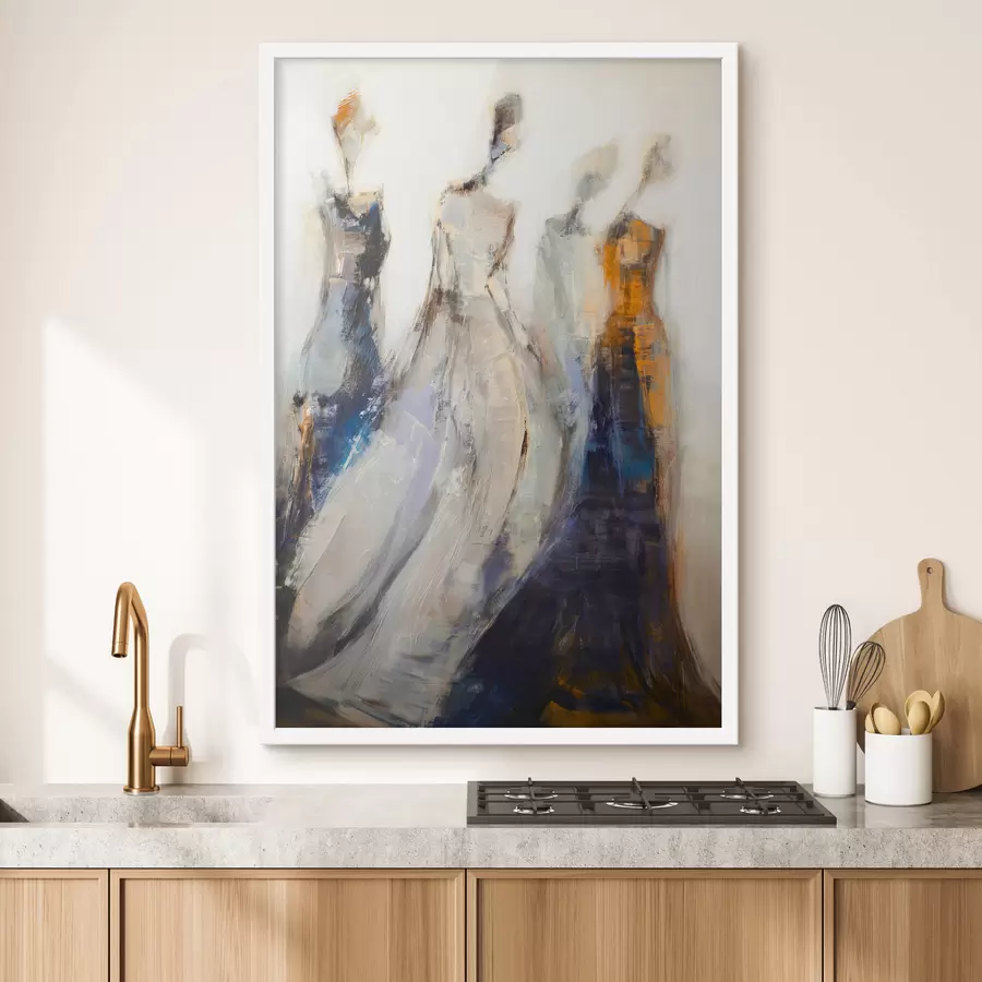 Fototapete Elegante abstrakte weibliche Silhouetten f48180