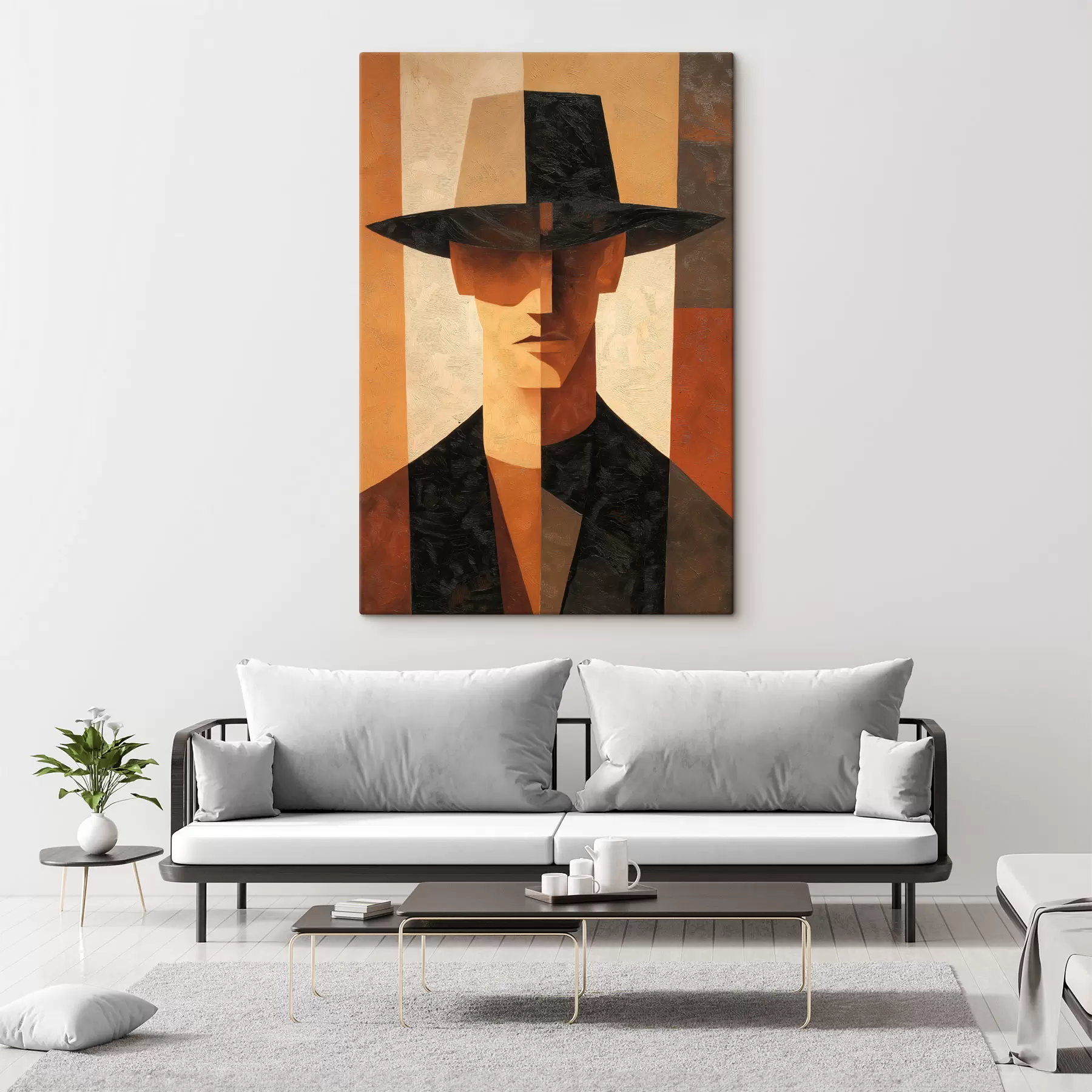 Wandbilder Geometrisches abstraktes Porträt s48231