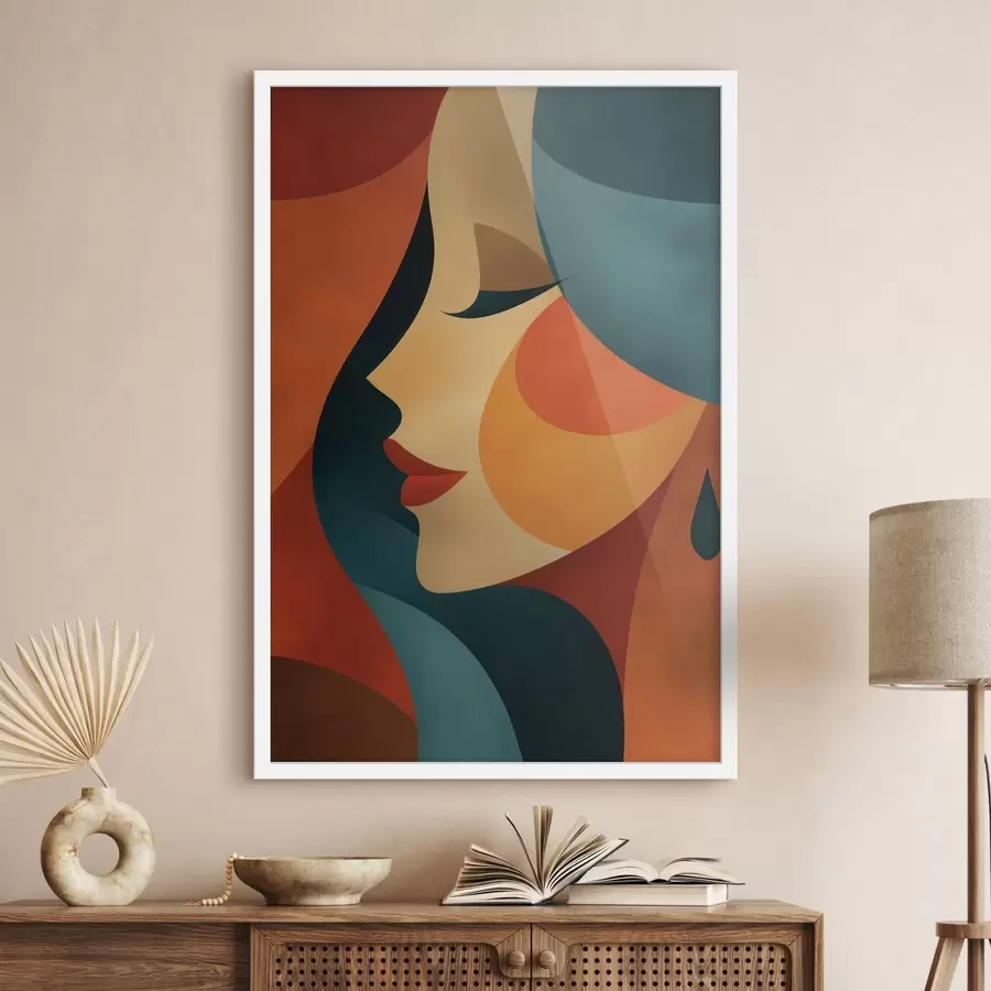 Fototapete Abstraktes Porträt f48235