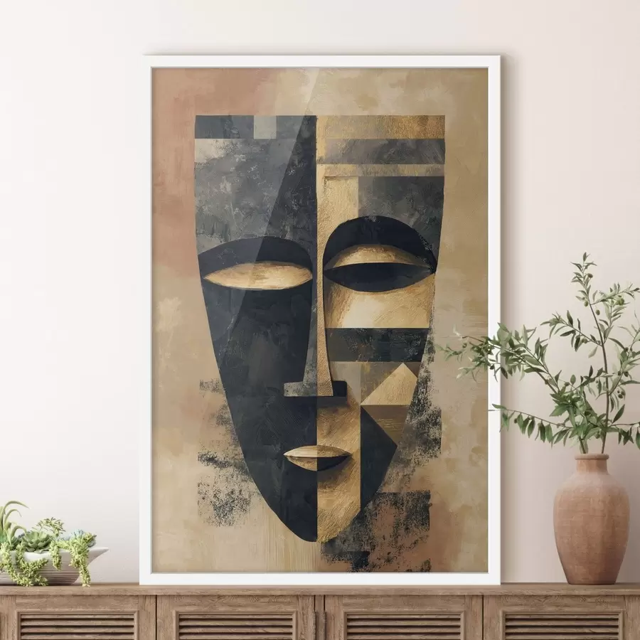 Fototapete Abstraktes Gesicht f48248