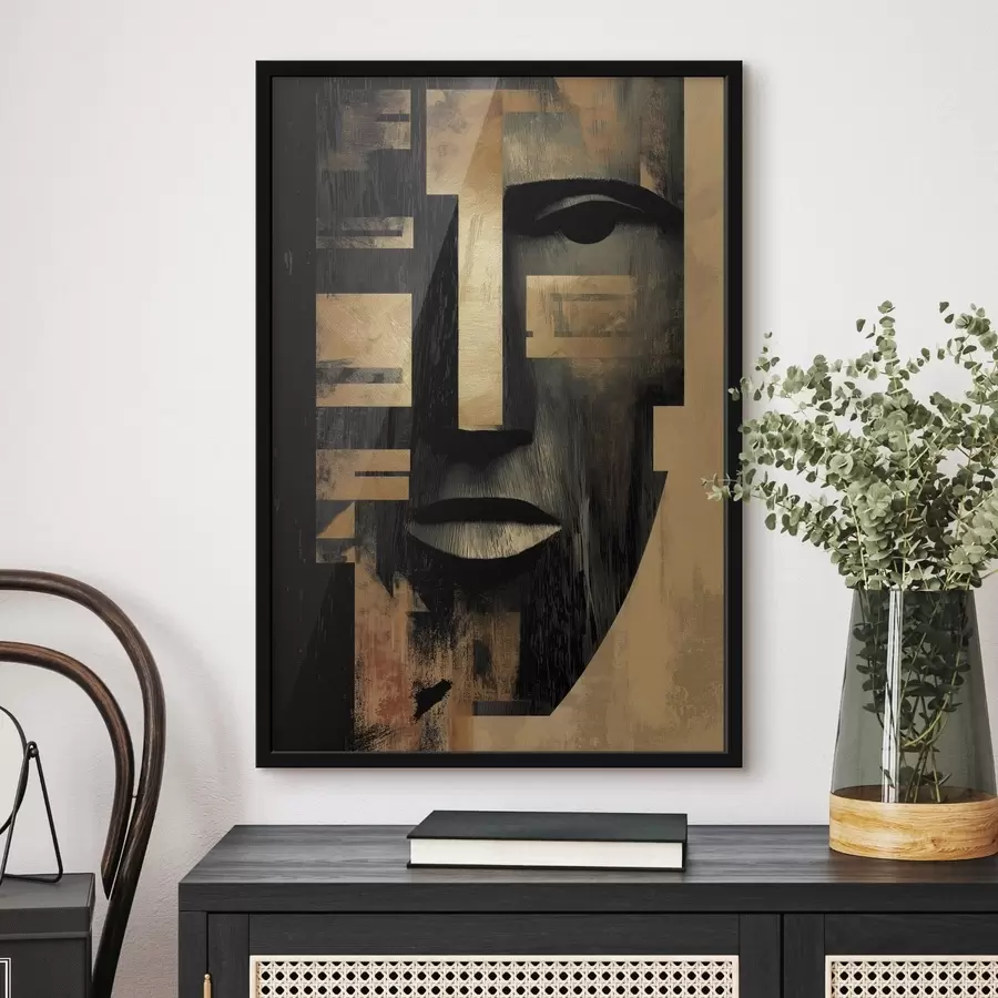 Fototapete Abstraktes Gesicht f48249