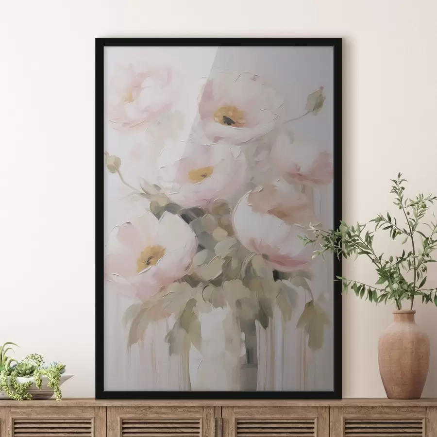 Fototapete Abstrakte Blumen in einer Vase f48264