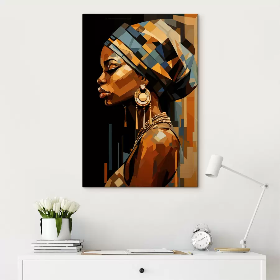 Wandbilder Abstraktes Porträt einer Frau s48299